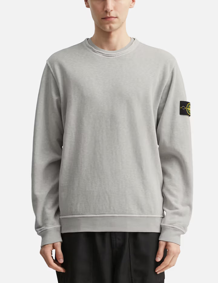 Malfilé Fleece 'Old' Effect Crewneck Sweatshirt