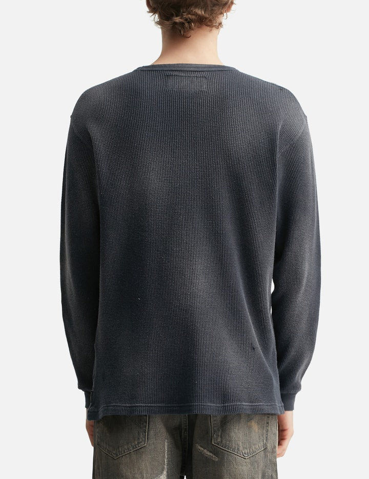 NH x OOTD . Waffle Fabric Crewneck Long Sleeve