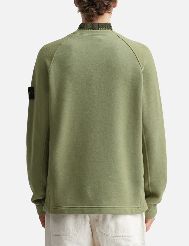 Organic Cotton Diagonal Fleece Crewneck Sweatshirt