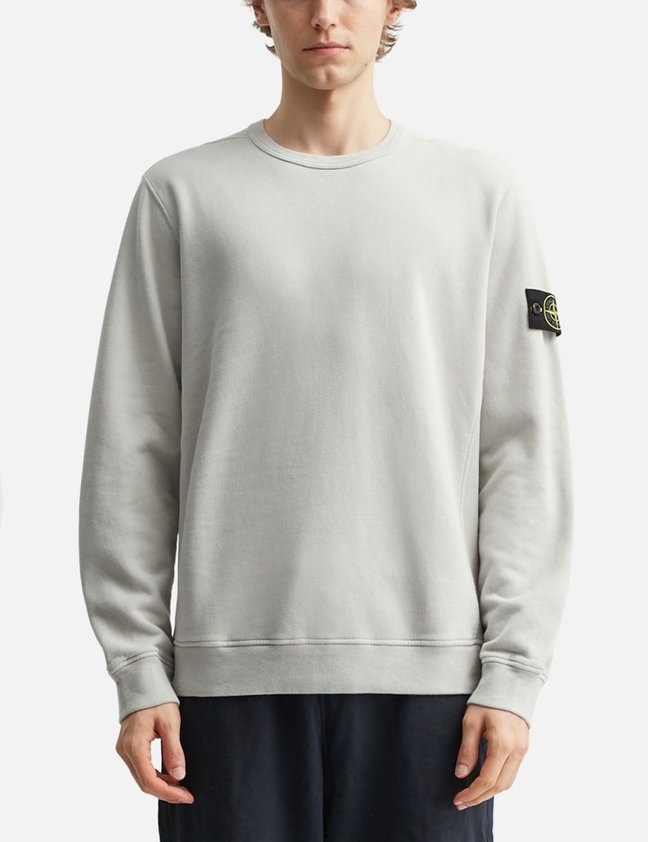 Brushed Organic Cotton Fleece Sweatshirt with ribbed inserts