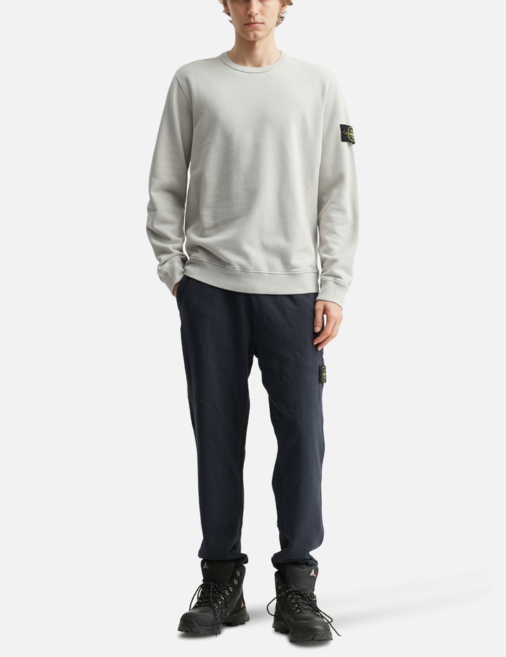 Brushed Organic Cotton Fleece Sweatshirt with ribbed inserts