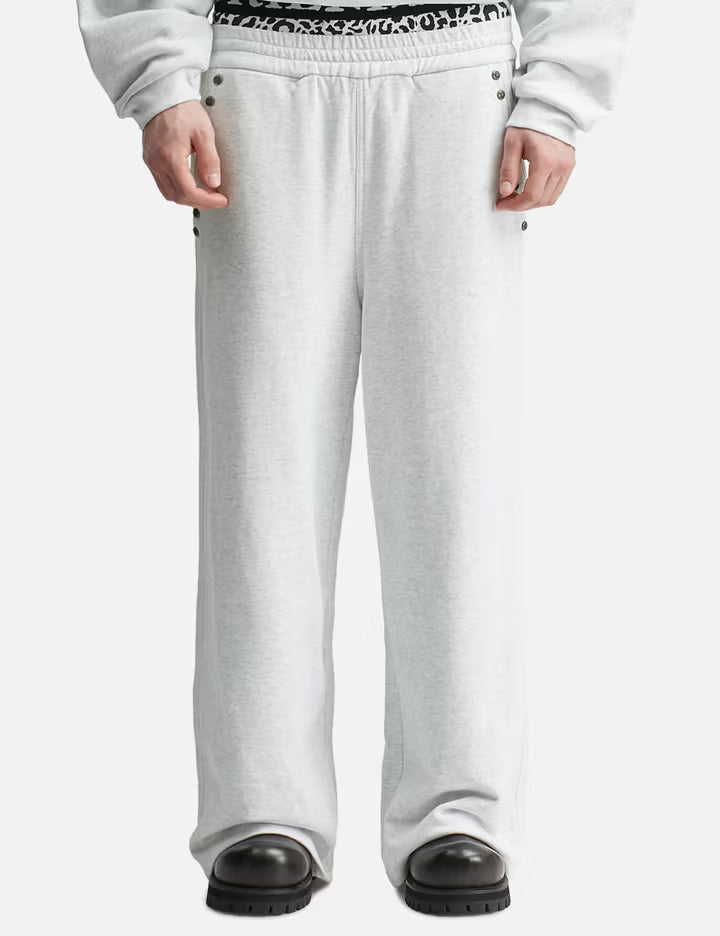 "Jackie" Grey Studded Sweatpants