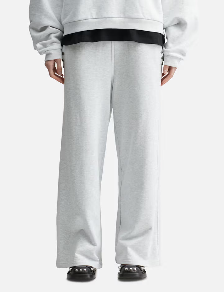 "Jackie" Grey Studded Sweatpants