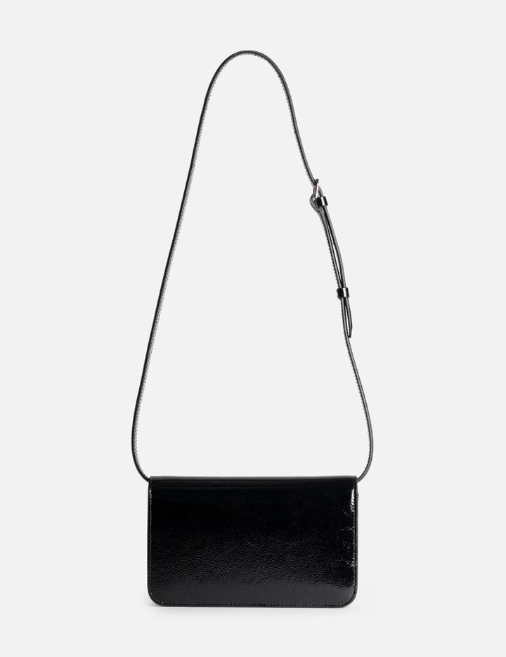 T-Lock Grained-Patent Crossbody