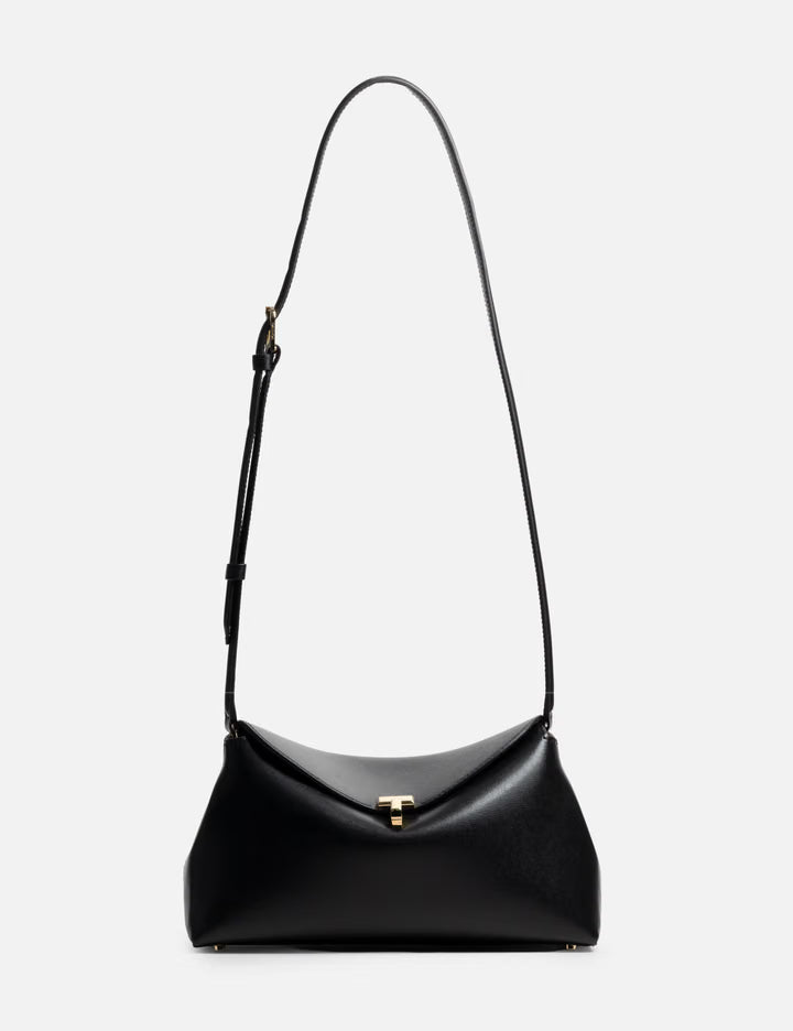T-Lock Leather Clutch