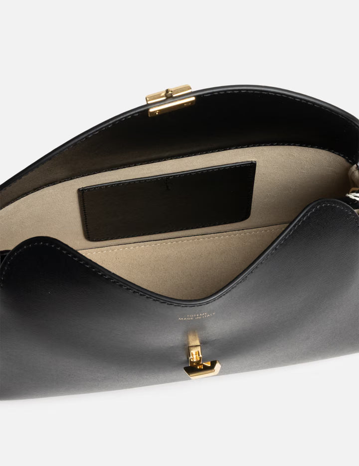 T-Lock Leather Clutch