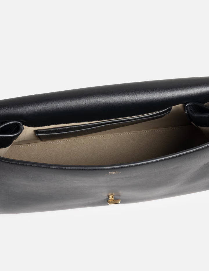 T-Lock Leather Satchel