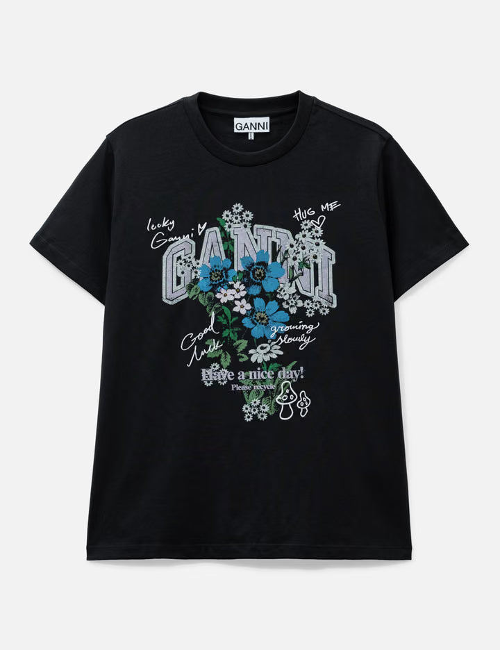 T-Shirt With Flowers