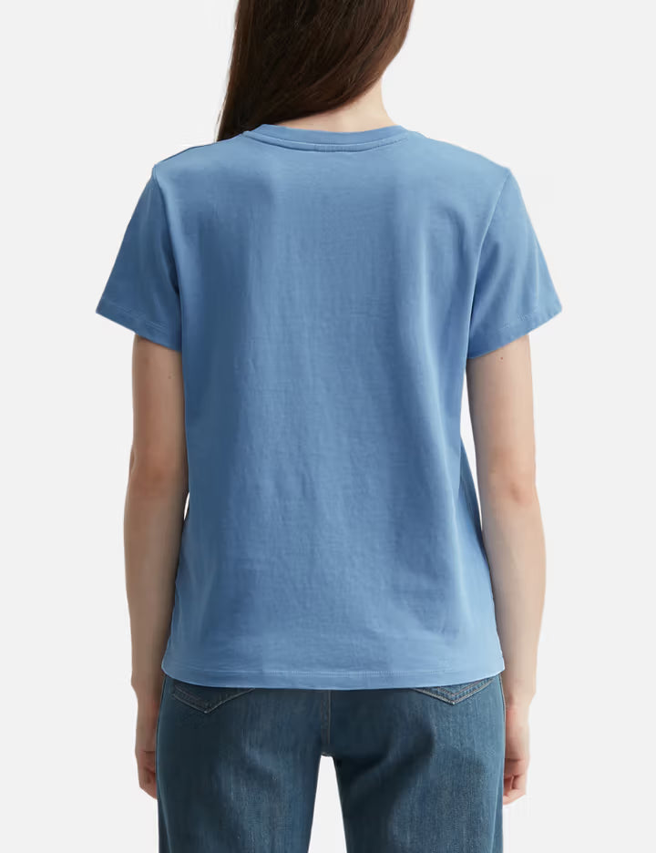 T-Shirt With Vintage-Effect A.P.C. Logo