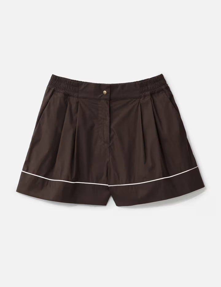 Tailored Cotton Blend Shorts