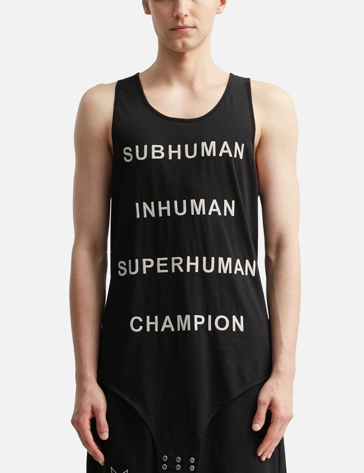 Rick Owens x Champion Basketball Tank W Subhuman Inhuman Superhuman