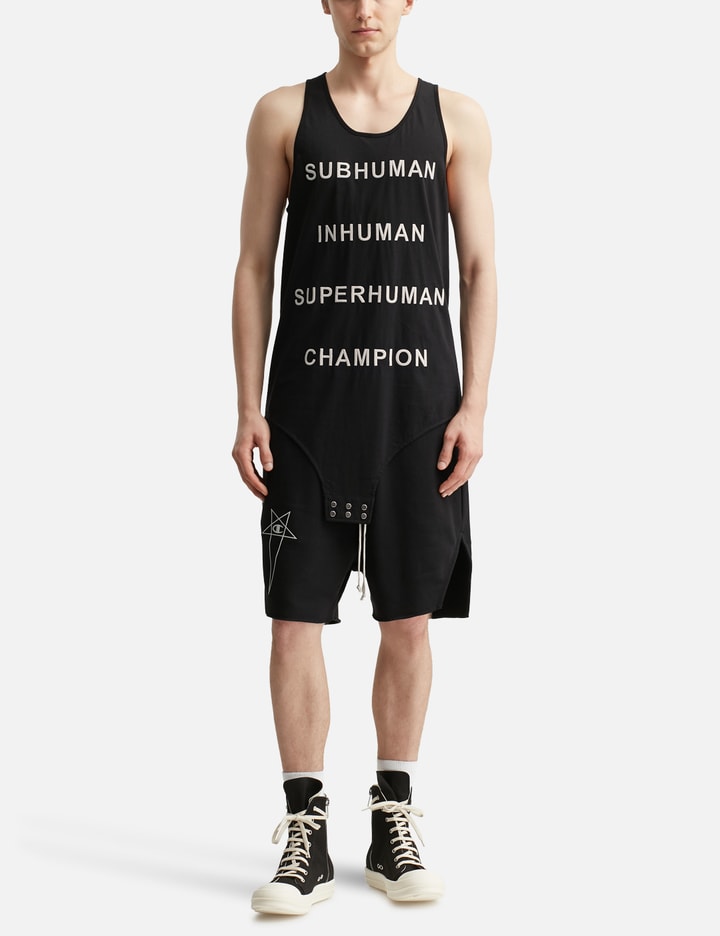 Rick Owens x Champion Basketball Tank W Subhuman Inhuman Superhuman