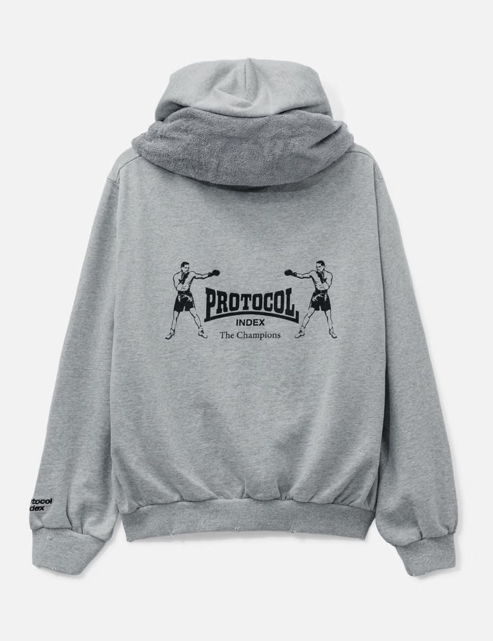 Terry Towel Zip Hoodie