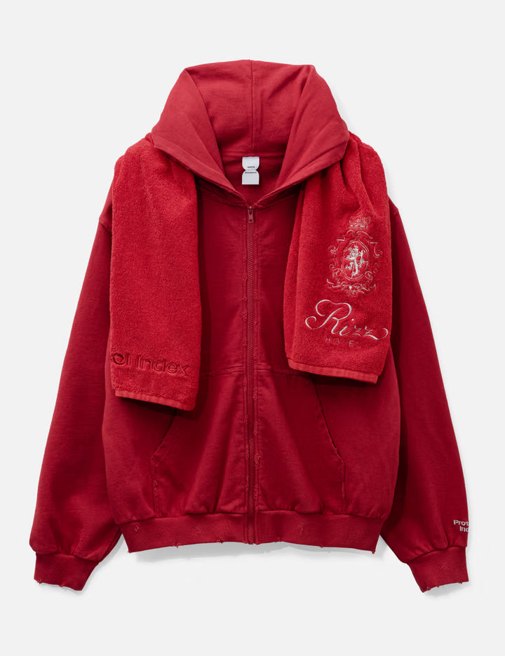 Terry Towel Zip Hoodie
