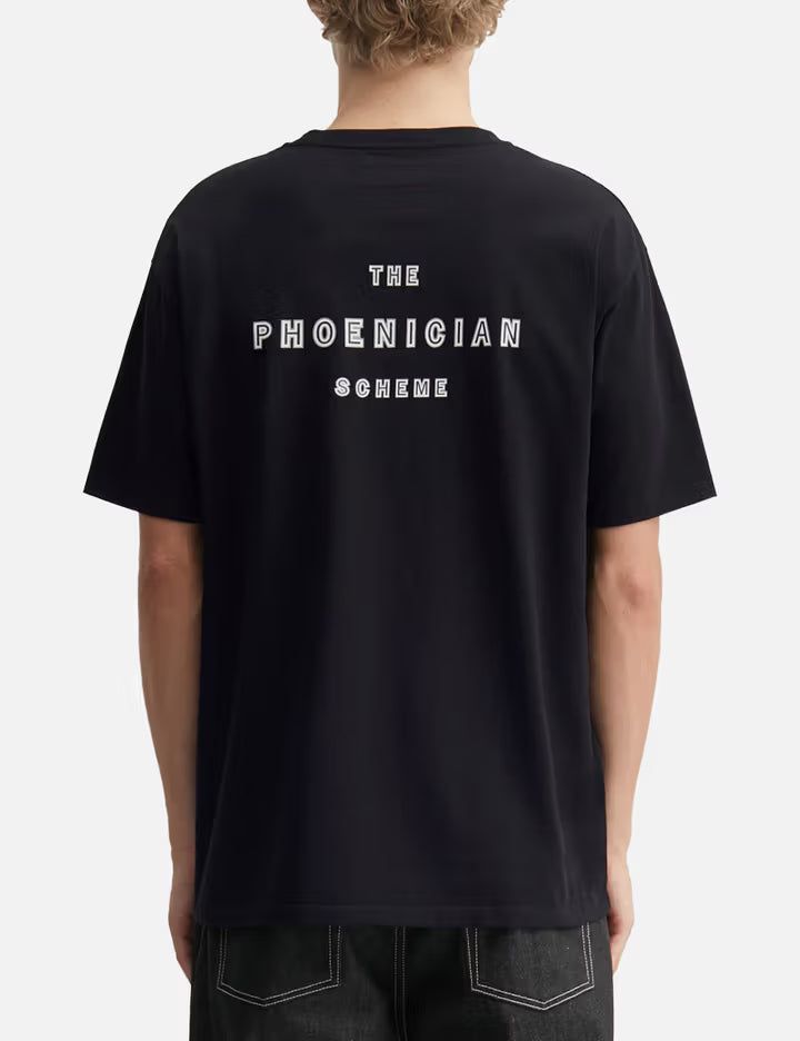The Phoenician Scheme / Washed Heavy Weight Crew Neck T-Shirt ( Type-1 )