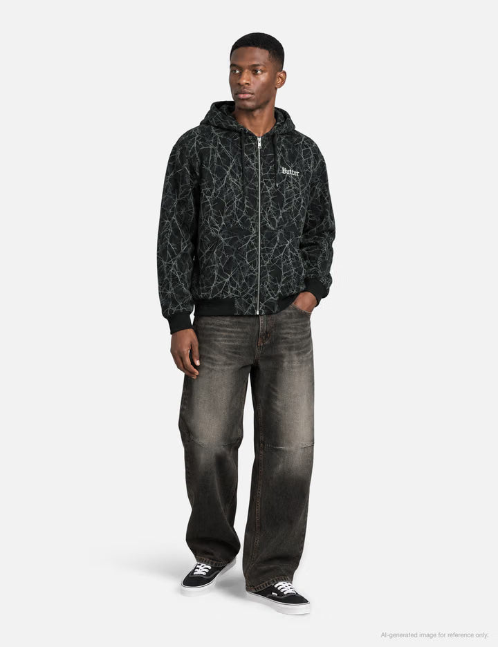 Thorn Camo Waffle Zip-Thru Hood