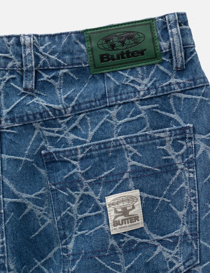 Thorn Camo Wide Cut Denim Jeans