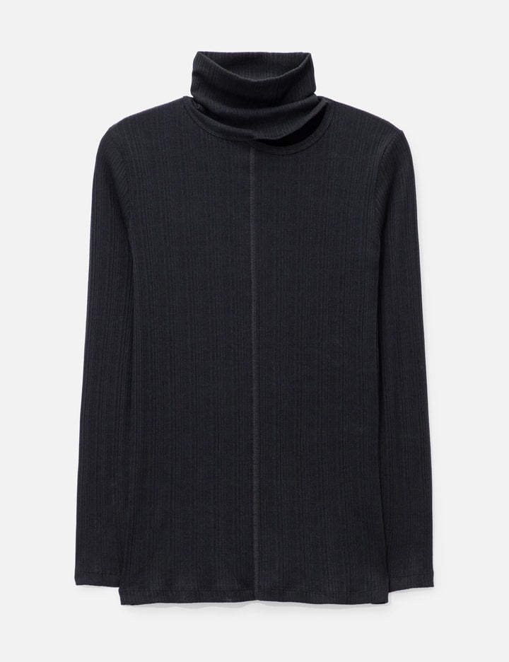 Turtleneck with Asymmetrical Opening