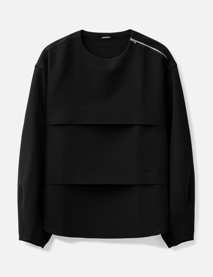 PLATED COCOON LONG SLEEVE