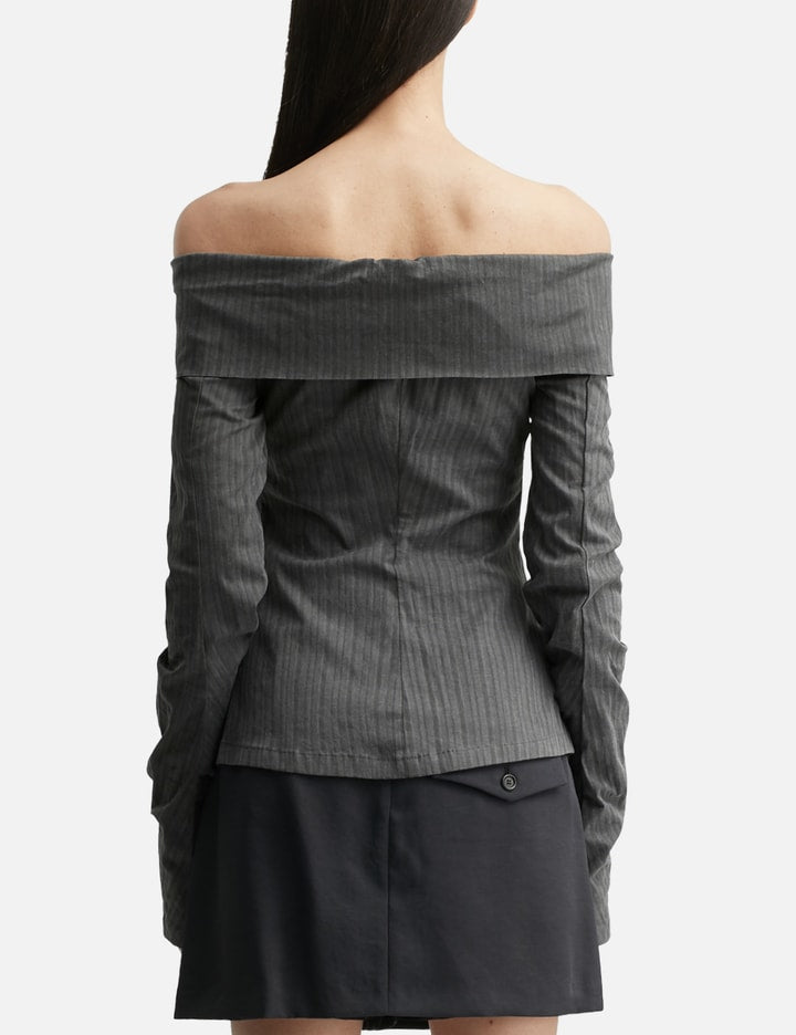 Striped Off Shoulder Shirt