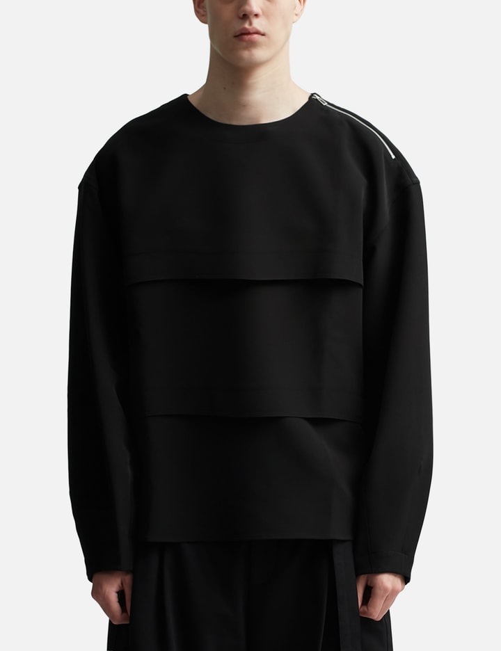 PLATED COCOON LONG SLEEVE