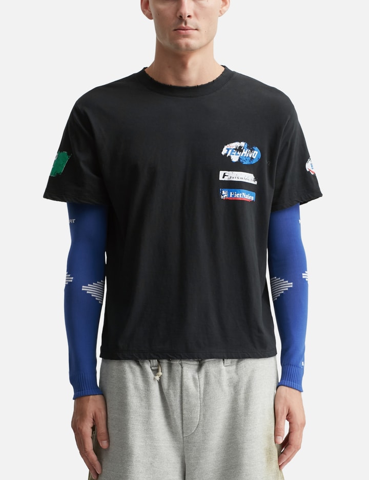 Piet F.C. Knitted Sleeve T-shirt