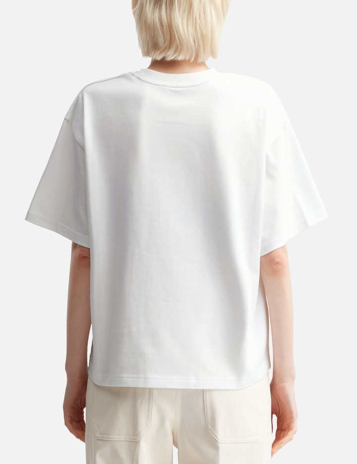 Embroidered Cherry Logo Cotton T-Shirt