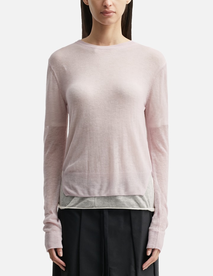 Layered Two Tone Sweatshirt