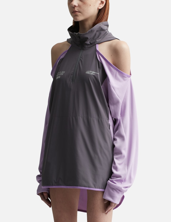 Sporty Open Shoulder Hooded