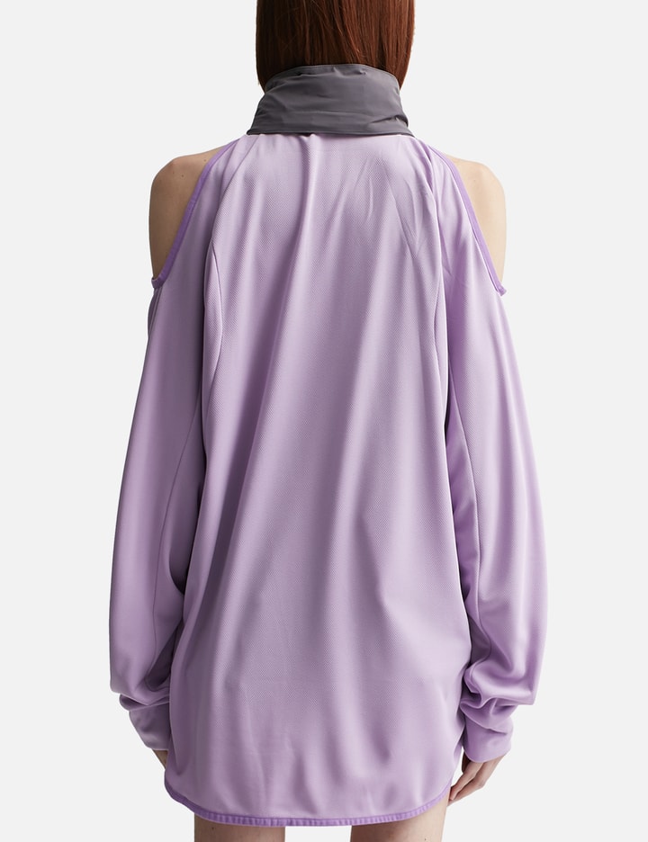 Sporty Open Shoulder Hooded