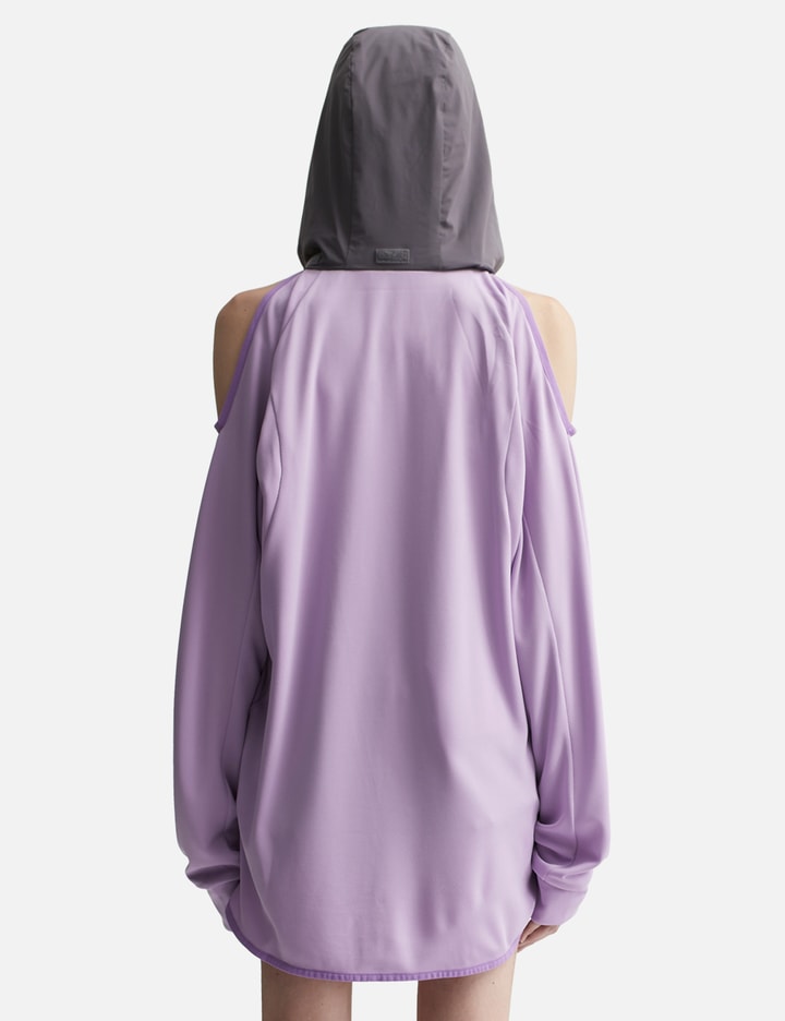 Sporty Open Shoulder Hooded