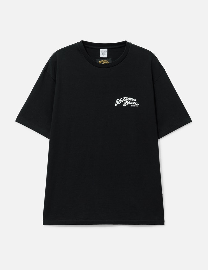 Wacko Maria x 56 Tattoo Studio Washed Heavy Weight Crew Neck T-shirt