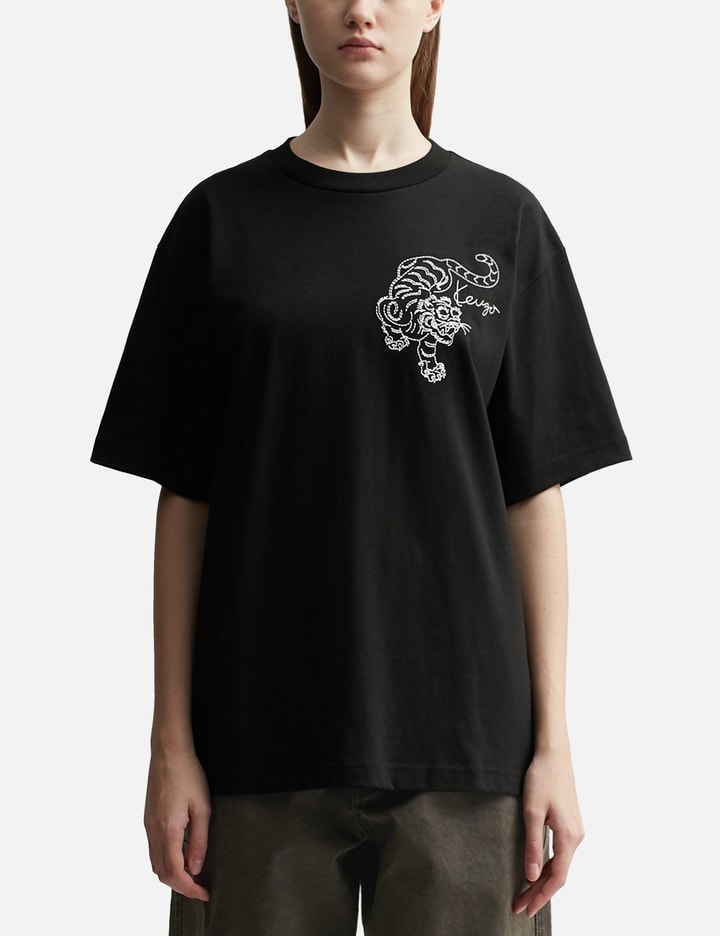 'Kenzo Star Tiger' Oversized Embroidered T-shirt