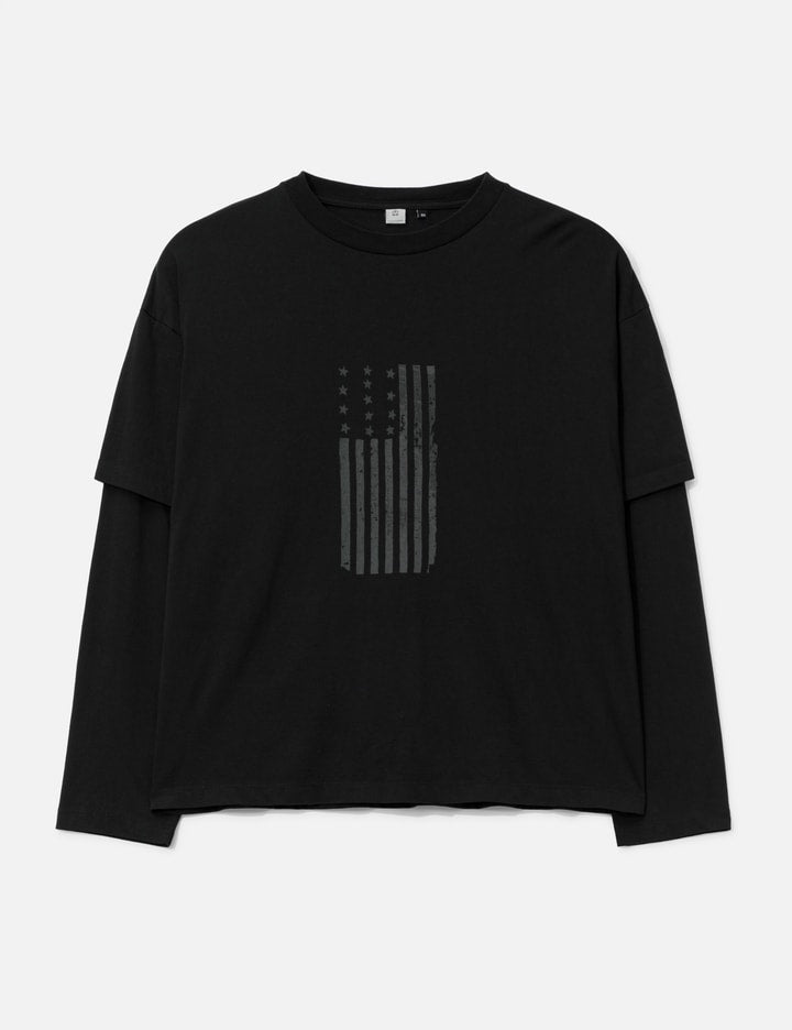 Graphic Double Layer Tee (American Flag)