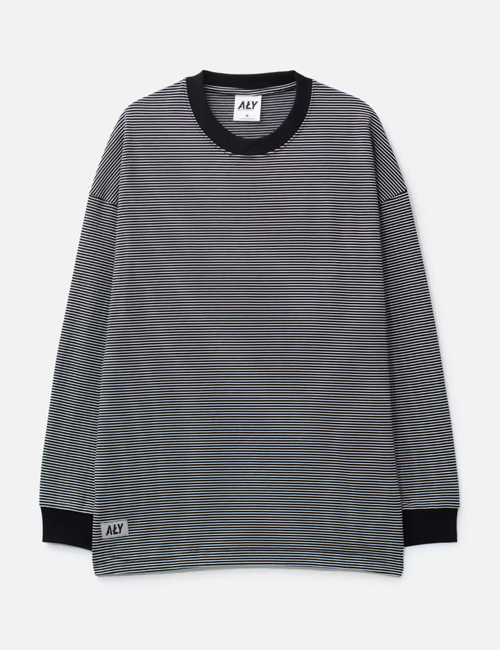 "Relax Stripe Tab" Longsleeve T-Shirt