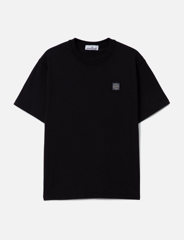 Organic Cotton Jersey 'Fissato' Effect Short Sleeve T-shirt