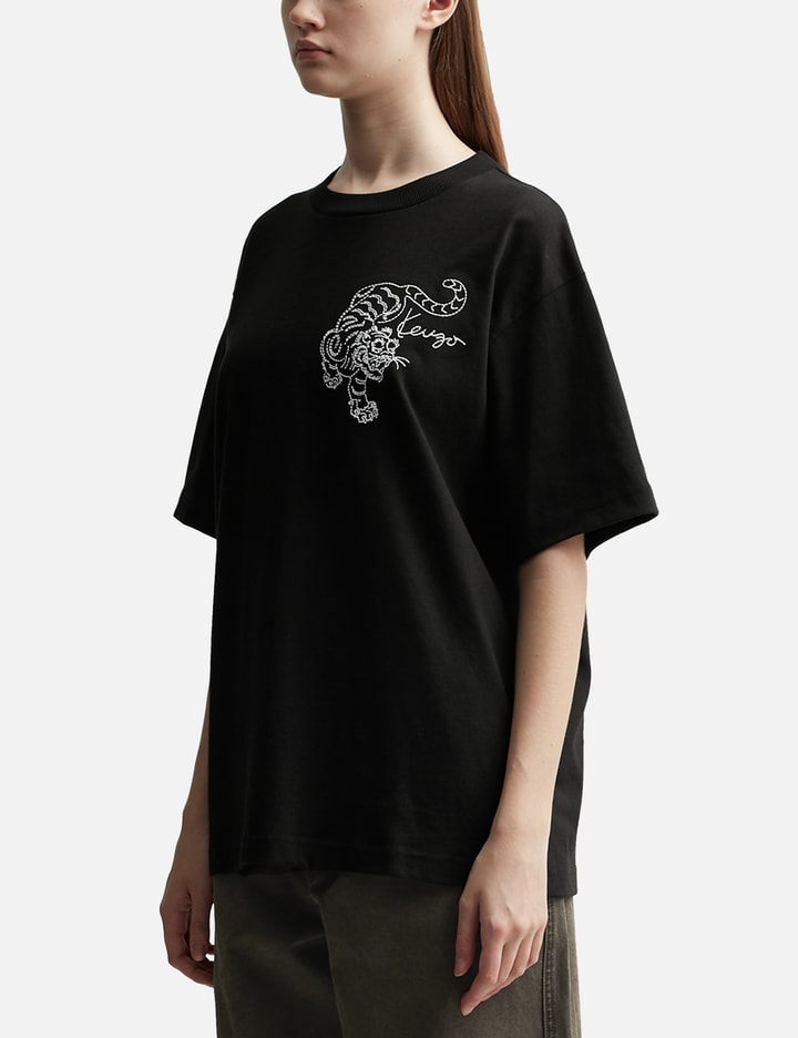 'Kenzo Star Tiger' Oversized Embroidered T-shirt