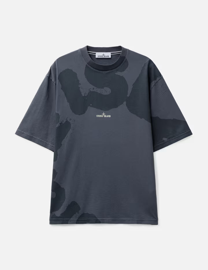 Combed Organic Cotton Jersey T-Shirt With ‘Whirlwind Type’ Print