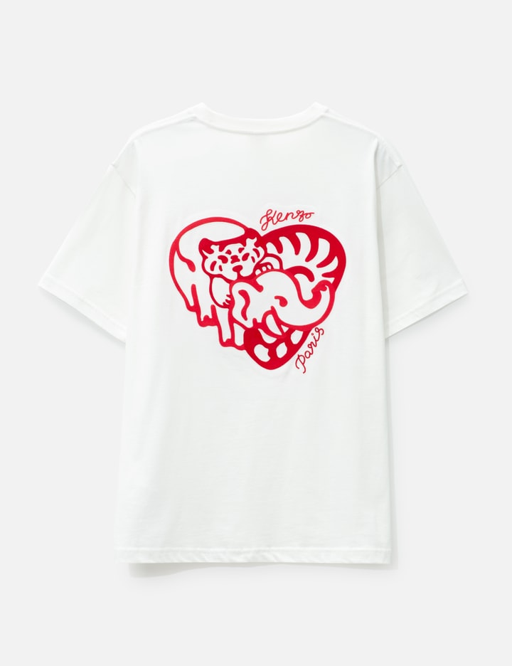 'KENZO HEART' OVERSIZED EMBROIDERED T-SHIRT