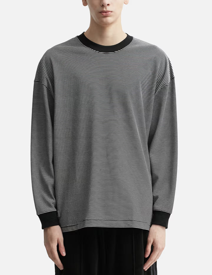 "Relax Stripe Tab" Longsleeve T-Shirt