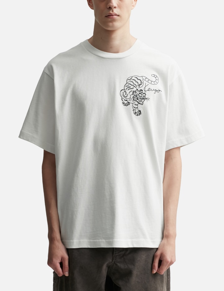 'Kenzo Star Tiger' Oversized Embroidered T-shirt