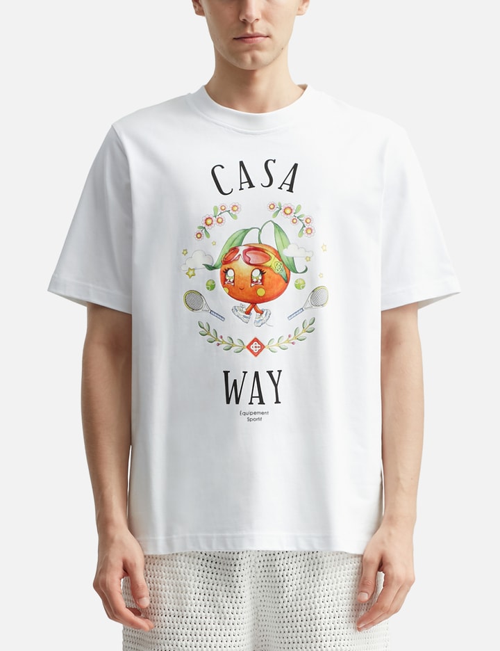 Casa Way Orange Mascot Short Sleeve T-shirt
