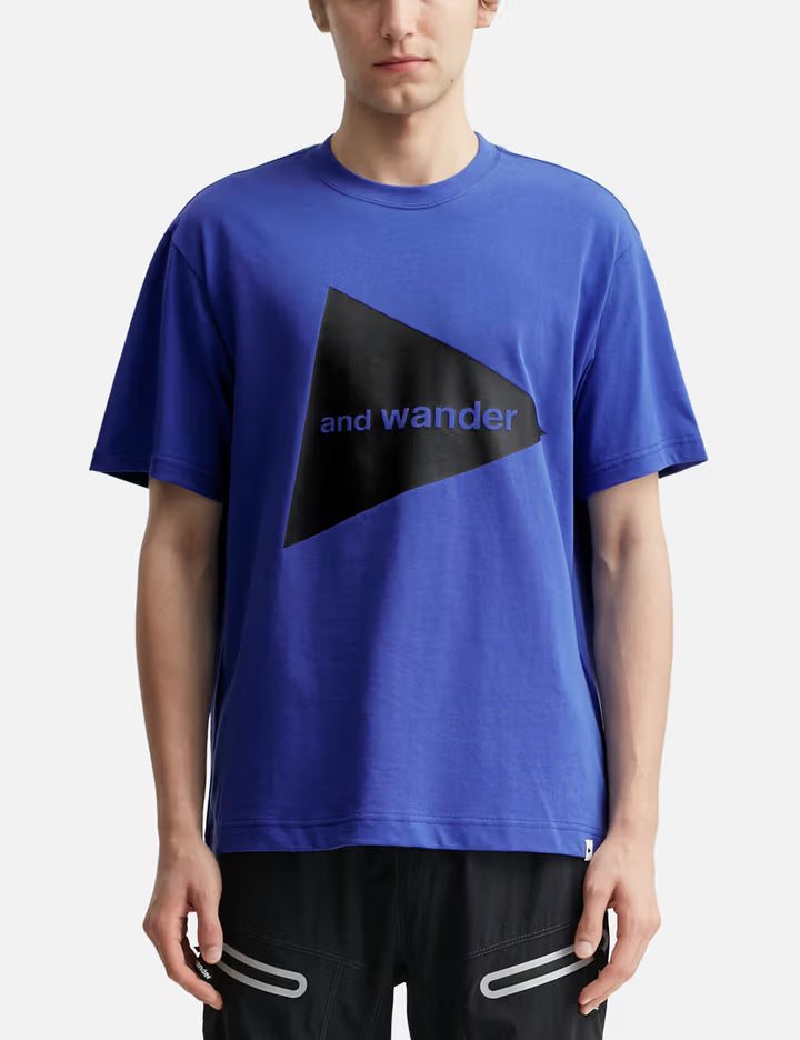 And Wander Big Logo Short Sleeves T-Shirt