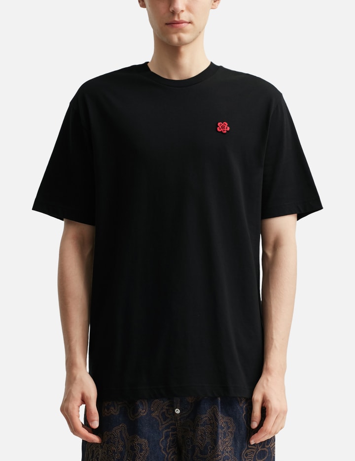 'Boke Flower' Embroidered T-shirt in Cotton