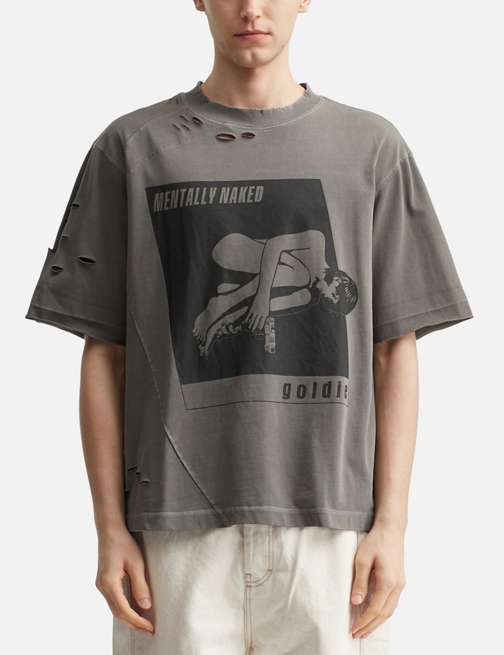 Naked Distressed Washed T-Shirt