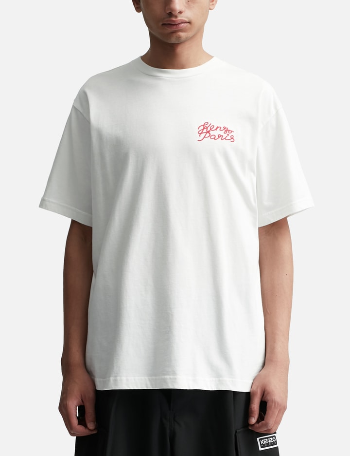 'KENZO HEART' OVERSIZED EMBROIDERED T-SHIRT