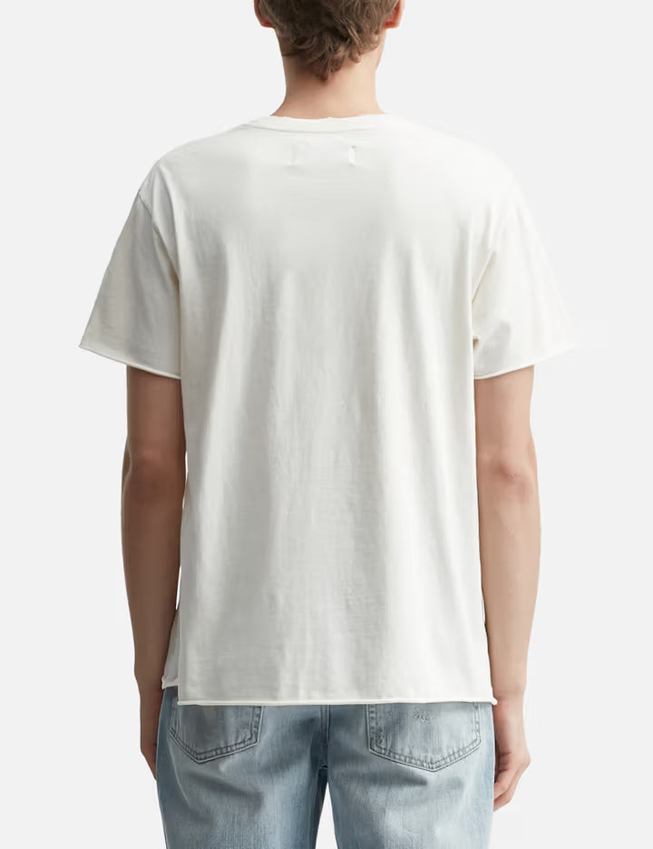 Garment Dyed Raw Edge T-Shirt