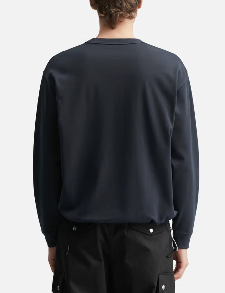 Suvin Compact Jersey Big QOL Tag Long T-Shirt