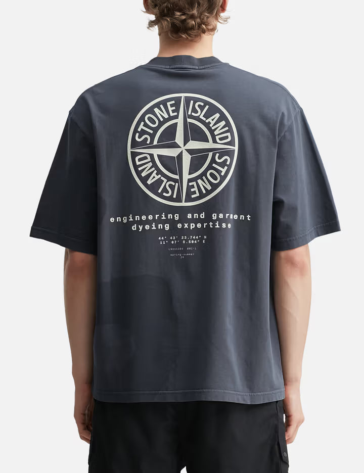 Combed Organic Cotton Jersey T-Shirt With ‘Whirlwind Type’ Print