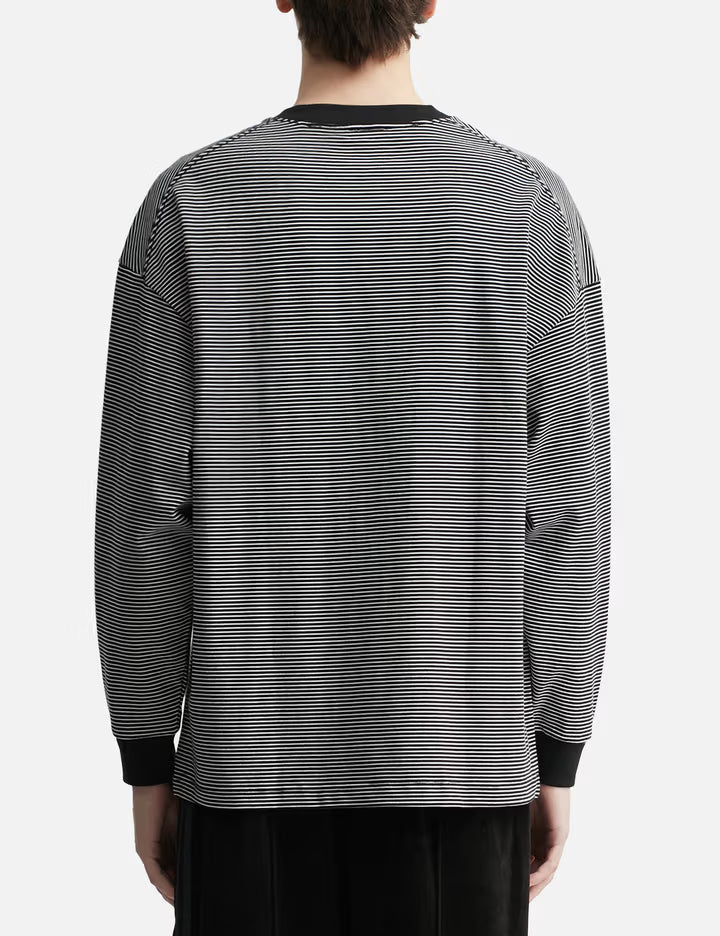 "Relax Stripe Tab" Longsleeve T-Shirt